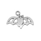 2 50pcs Antique Silver Tone Bat Charm Pendant  Mammal  Halloween Ggs66