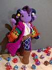 Handmade Crochet Doll - Critical Role - Mollymauk Tealeaf