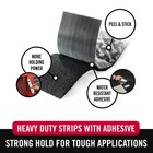 Velcro Brand Heavy Duty Fasteners  Black  4 X 2 In Strips  8 4in X 2in  Black