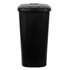13 3 Gallon Kitchen Trash Can White Plastic Touch Top Push Button Lid Bin