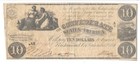 T-28 Pf-10 1861  10 Confederate Pmg Vf 30   Engraver s Name In Full Frame Margin
