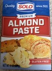 Lot Of 4 - Solo Gluten-free Almond Paste  Baking Mix Box 8 Oz Each Box