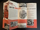Vintage Massey Ferguson Farm Tractor Dealer Paper Brochure Agriculture Ad Lot 35