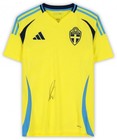 Zlatan Ibrahimovic Sweden National Team Signed Adidas Yellow 2024 Home Jersey