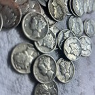 Lot Of  10  Mercury Dimes  90  Silver