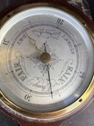 Emery   Kearney Antique Wooden Barometer Brass Dial Thermometer Pre-1930