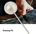200pcs Round Pearl Head Pins Dressmaking Pins Corsage Florists Weddings Sewing P