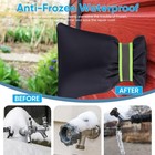 2-pack Outdoor Faucet Cover For Winter Freeze Protection Pipe Insulation Black