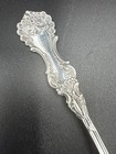 Pompadour By Whiting Sterling Silver Salad Fork  6 1 4 Inches Long W monogram