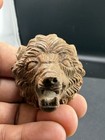 Ancient Roman  Hand Carved Stone Lion Head Sculpture Roaring Animal Figurine