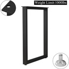 Heavy-duty Black Metal Table Legs 28  x24   - Industrial Design For
