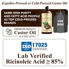Premium Organic Castor Oil 100  Pure And Hexane-free Cold-pressed Beauty 16 Fl 