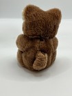 Vintage Russ Berrie Miniature Teddy Bear Tiny Brown Plush Korea Collectible Toy