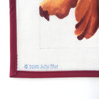 Julie Mar Handpainted Needlepoint Canvas Orange Flower Iris Floral 14 Mesh