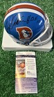 Floyd Little Signed   Autographed    hof    10    Denver Broncos Throwback Mini Helmet