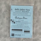 Bella Sabato Fiore Antique Star Quilt Block Kit Month 1 12 5  Fabric   Pattern