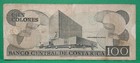 Costa Rica  100 Colones 1993     trinary Serial Number    Circulated Fine          