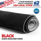 80 x60  Black Headliner Fabric Suede Pickup Truck Ceiling Liner Sag Upholstery