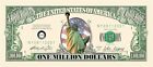 1000 Total - Million Dollar Color Statue Liberty Money Bills Party Fake Novelty