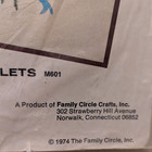 Crewel Twins Kit Roses And Violets 5 x7  Designs M601 Vtg 1974 Family Circle
