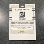 Panini 2018 Donruss Nascar Racing Relics Memorabilia Bubba Wallace  rr-bw
