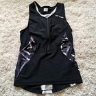 Orca Womens Tri Suit Triathlon Racing Sleeveless Black Gray Geometric M