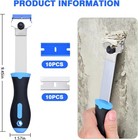 Razor Blade Scraper Tool With 10 Pcs Extra Long Handle 
