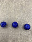 Lot Of 7 Vintage Venetian Glass Ball    Tube Sty African Trade Beads Cobalt Blue