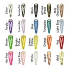 Snap Clips W  Pad - Pick Color - Color Tear Drop Shape Snap Clips - 50 Mm 