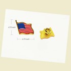 2000 American Flag Lapel Pins United States Usa Tie Tack Badge Pin