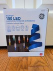 Ge Staybright 150 Icicle Light String Holiday Christmas Multi Led On White Wire