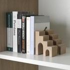 Natural Marble Book Ends For Shelves  Decorative Stone Bookends For Heavy Boo   