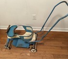 Vintage Genuine Taylor Tot Baby Stroller Walker Scooter Buggy Blue White