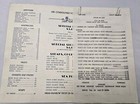 Vintage 1952 Stagecoach Coffee  Shop Menu W Insert West Yellowstone Montana