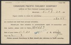 1920 Cpr 69c 2c Admiral Sepia View Card Chateau Frontenac Freight Claims Montrea