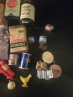 Vintage Miniature Food Advertising Lot Spice Tins Bottles Dollhouse Oxo Durkee s
