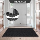 Entrance Mat Indoor Outdoor Heavy Duty Commercial Front Door Mats Carpet Black