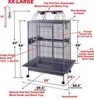 Xx-large Parrot Bird Finch Cage Cockatiel Parakeet Ladder House Pet Supply Stand