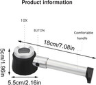 Rongon 10x Jeweler Loupe Handheld Magnifier Magnifying Glass With Led Light