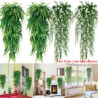 Artificial Boston Fern Plants Fake Hanging Flower Vine Home Garde Outdoor Decor