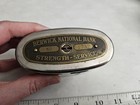 Vintage Berwick National Bank Advertising Metal Coin Bank