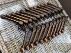 23  Victorian Art Decco Copper House Stair Rods Clips Carpet Gripper Architectul