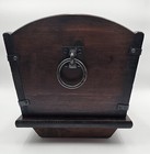 Rustic Americana Antique Cradle Solid Pine Wood Magazine Rack