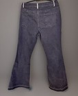 Patchwork Womens Jeans Gray Faded Black High Rise Stretch Flared Leg Sz 28 X 28
