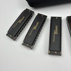 Hohner Piedmont Blues Harp Set 7 Piece Harmonica And Zip Case A Bb C D E F G