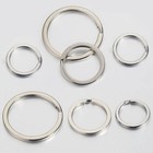 20 Pcs Stainless Steel Key Rings Assortment Heavy Duty Split Key Ring Loops