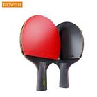 2pcs Professional 6 Star Table Tennis Racket Ping Pong Racket Set Pimples-in