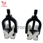 New Precision Engineers All Steel V  Blocks Clamp Set Vee  Block Matched Pair