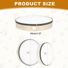 Hand Drum Music Percussion 10 Inch Wood Frame Drum  wood Color 