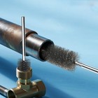 Steel Wire Brush Extended Rod Bore Cleaner For Pipe Rust Removal   Polishing